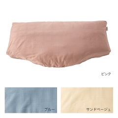 寝具枕カバー PILLOW by Active Sleep 仰向け用サテンドットチェック（朱子織）RE-ZE90
